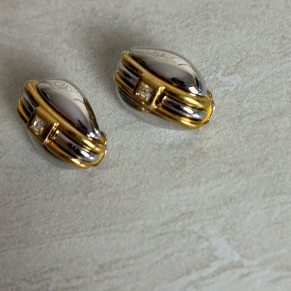 Jewelry - Vintage 1980s Signed Courreges Paris Clip Earrings